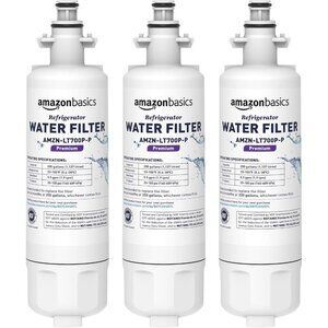 3-Pack LT700P-P Water Filter AmazonBasics NSF Fits LG Kenmore Refrigerator